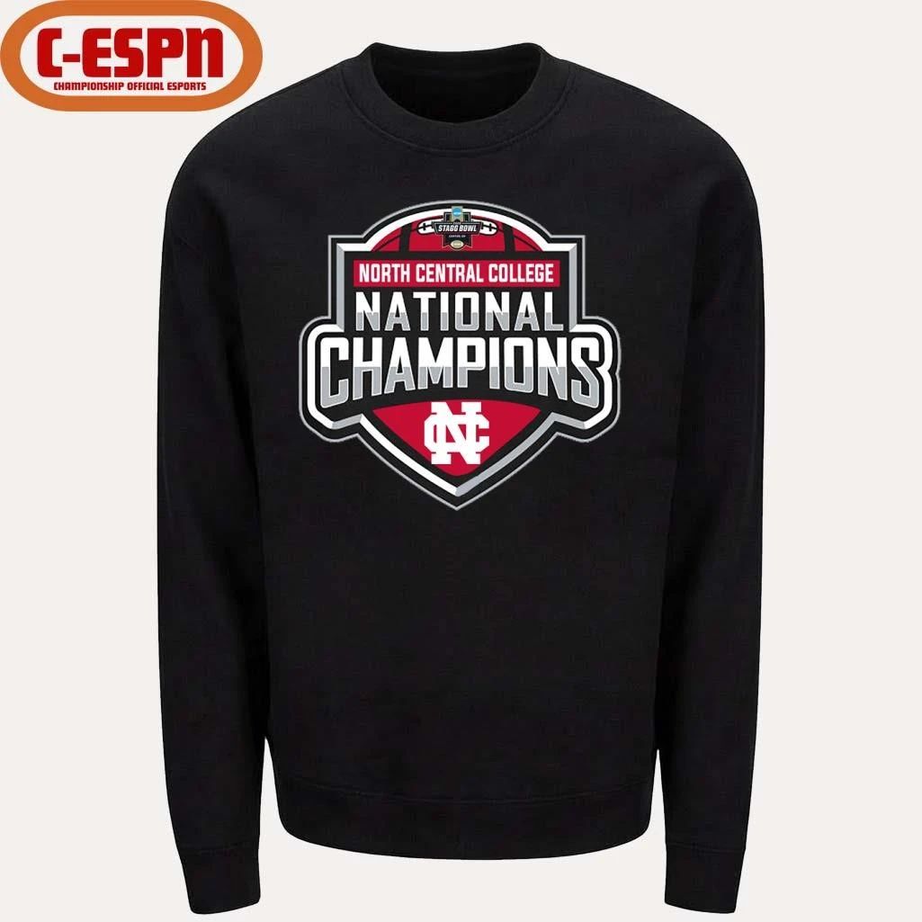 North Central College Cardinals 2025-26 DIII Football National Champions Logo T-Shirt