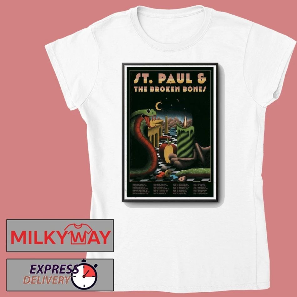 Poster St. Paul & The Broken Bones Tour 2026 shirt