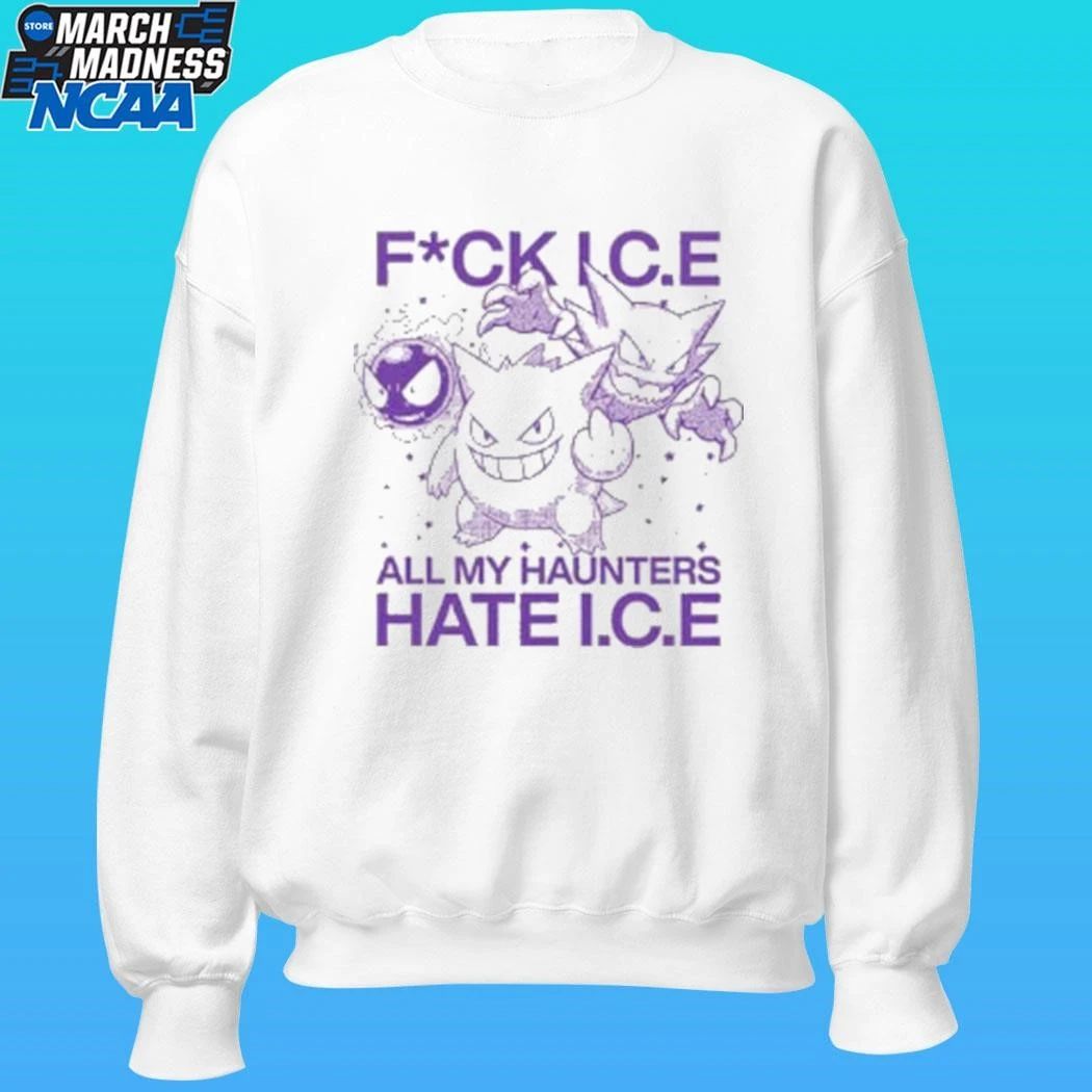 Okami Jpg Fuck Ice All My Haunters Hate Ice Shirt