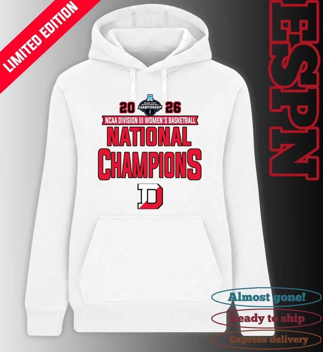 Denison Big Red NCAA DIII Women’s Basketball National Champions T-Shirt