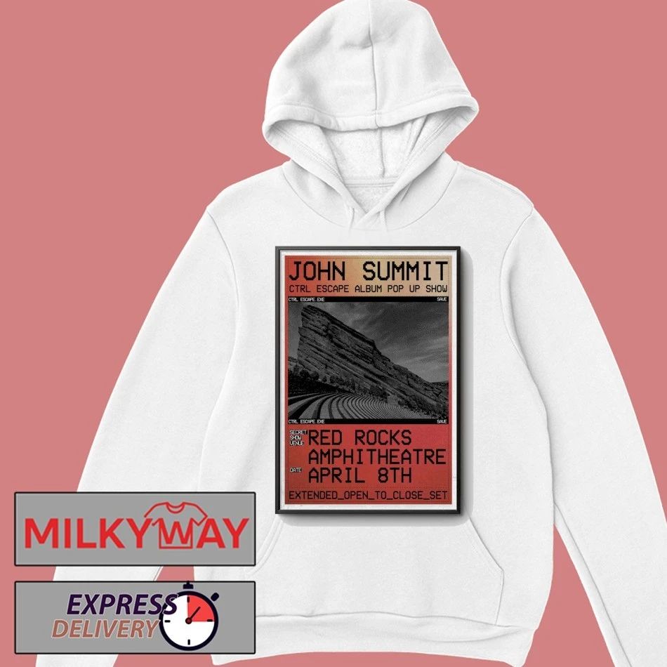 John Summit Poster Red Rocks Apr 8 2026 shirt