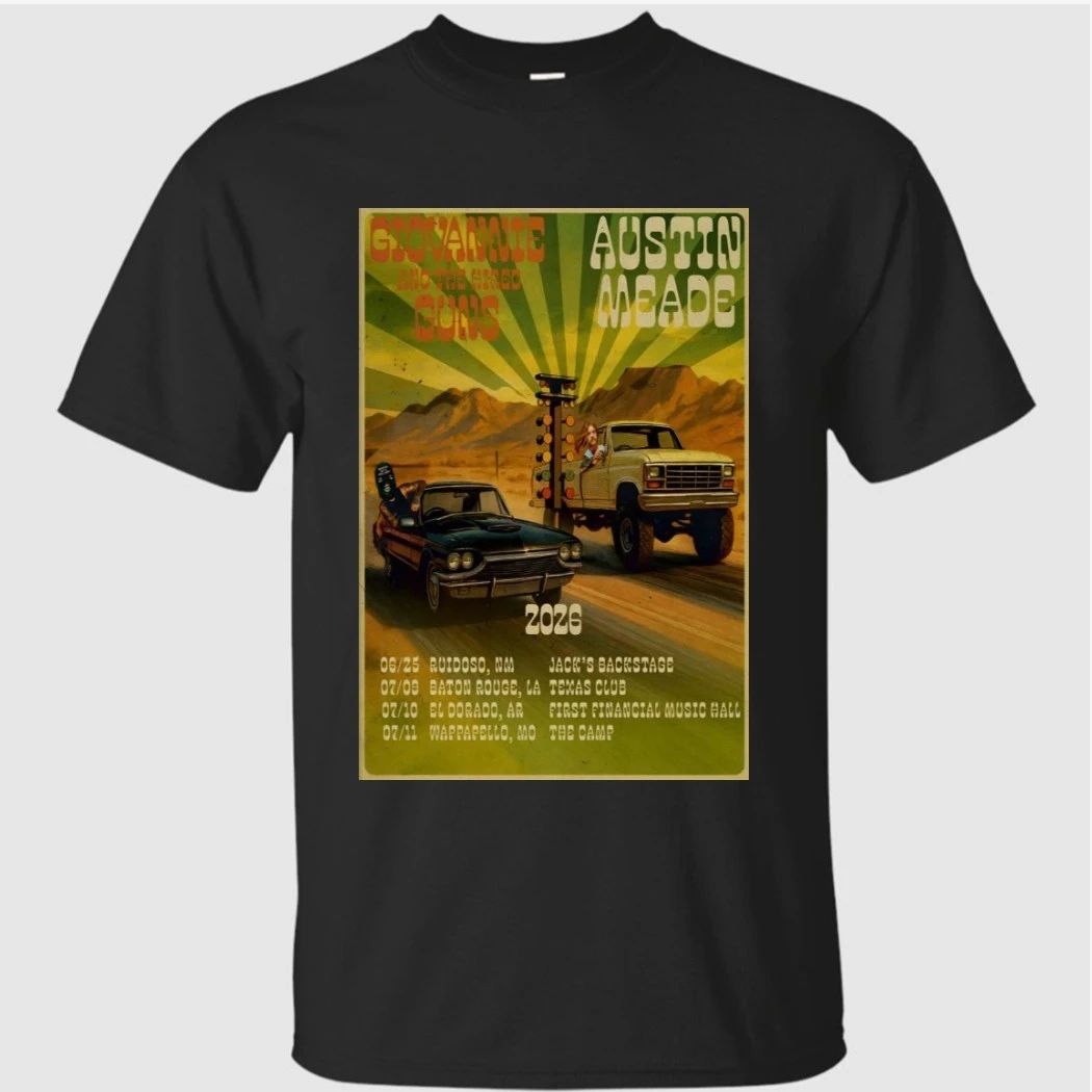 Giovannie And The Hired Guns 2026 Summer Tour Poster Shirt