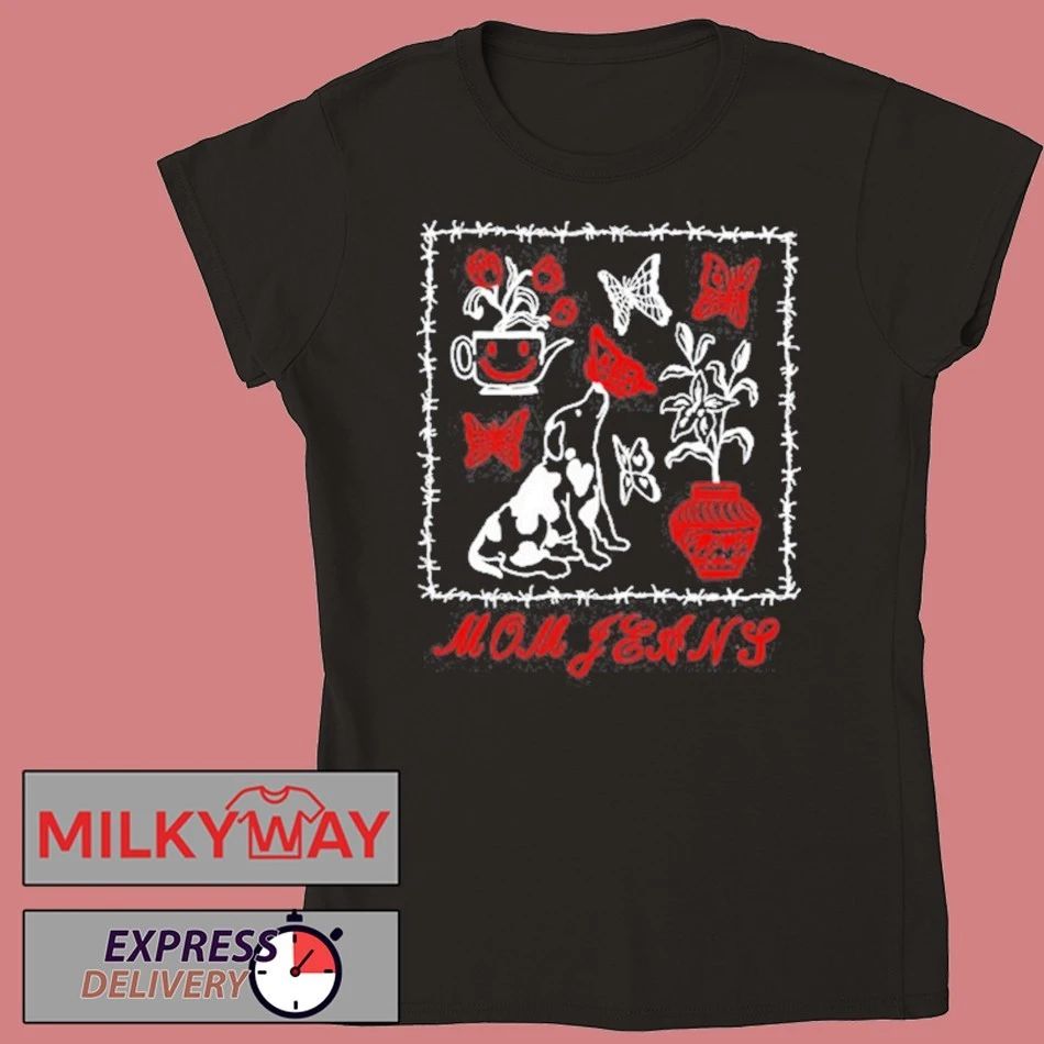 Mom Jeans Butterfly Puppy shirt