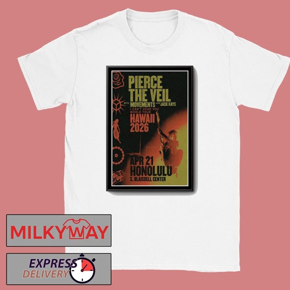 Pierce The Veil Neal S. Blaisdell Arena, Honolulu 2026 Poster shirt