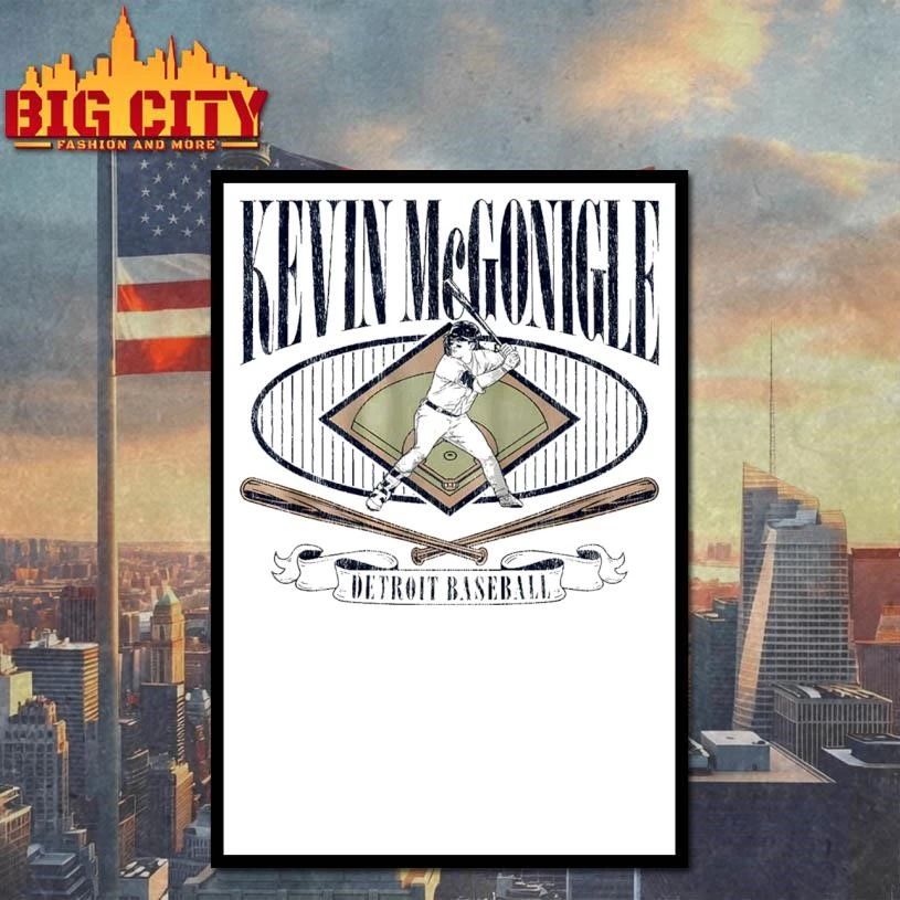 Kevin McGonigle Detroit Baseball Diamond Standouts Vintage Shirt