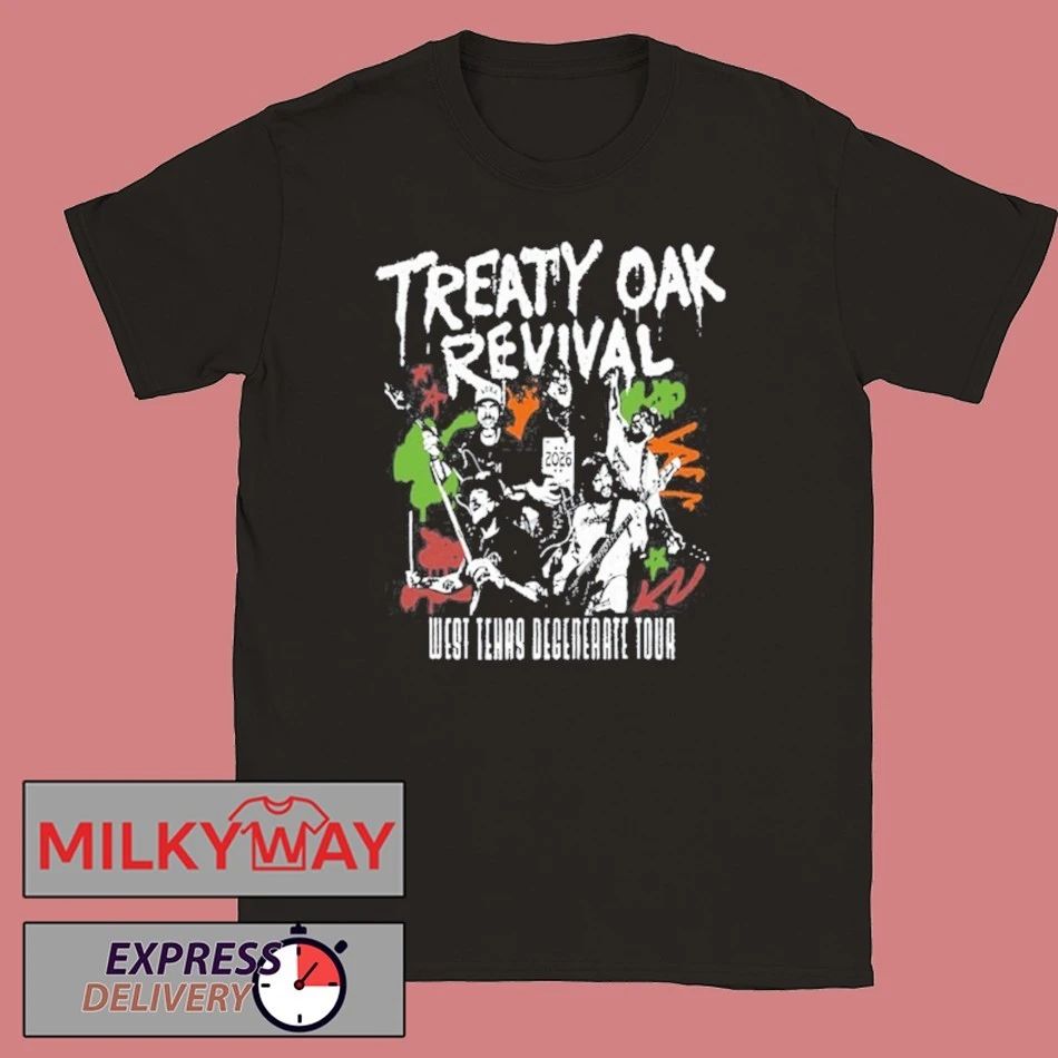 Limited Treaty Oak Revival 2026 Tour Black shirt