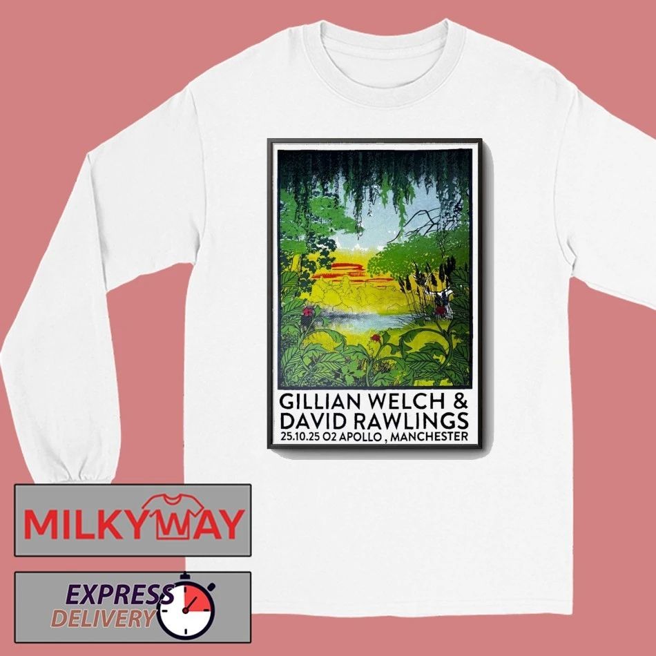 Gillian Welch With David Rawlings O2 Apollo In Manchester UK On Oct 25 2025 Poster shirt
