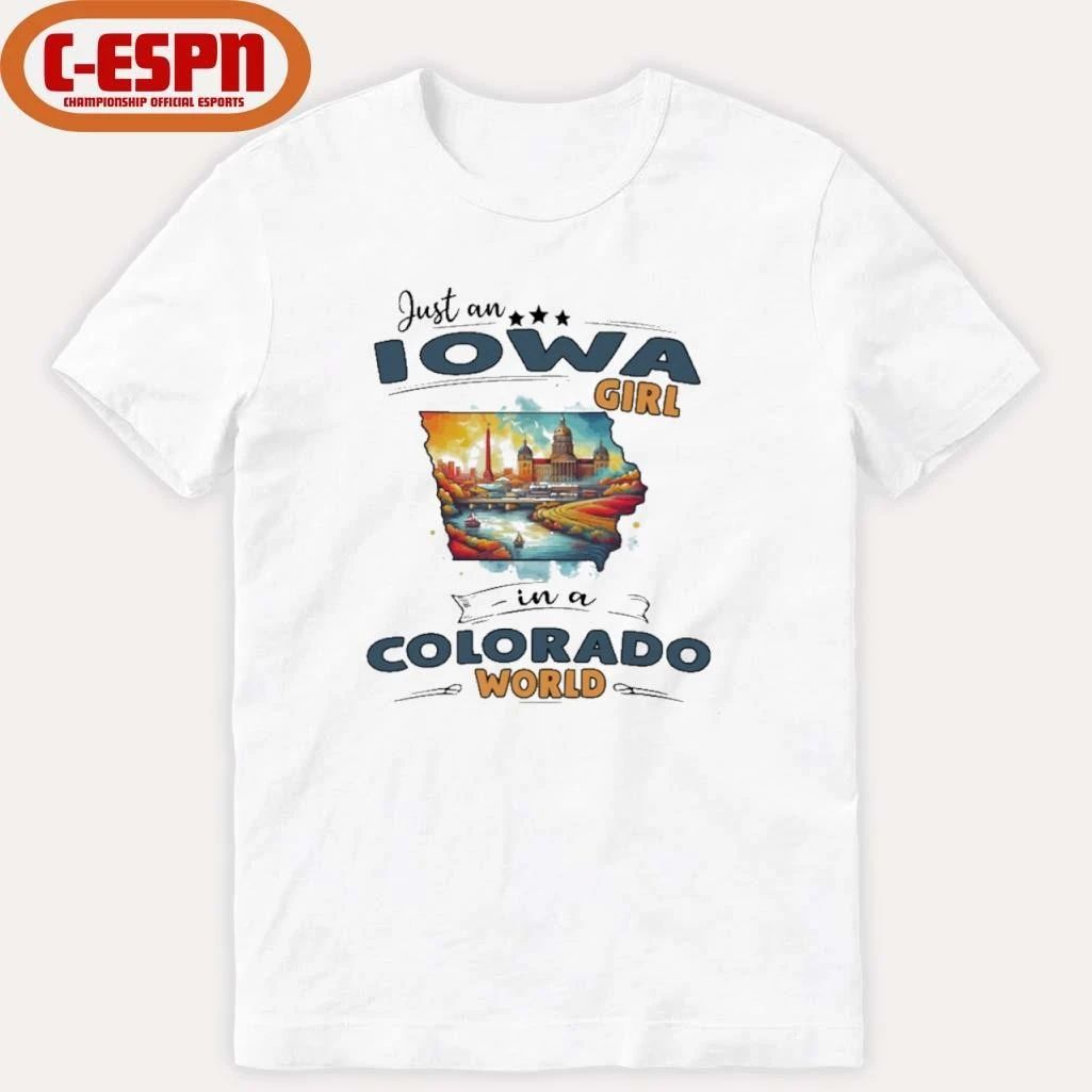 Just An Iowa Girl In A Colorado World Retro Shirt