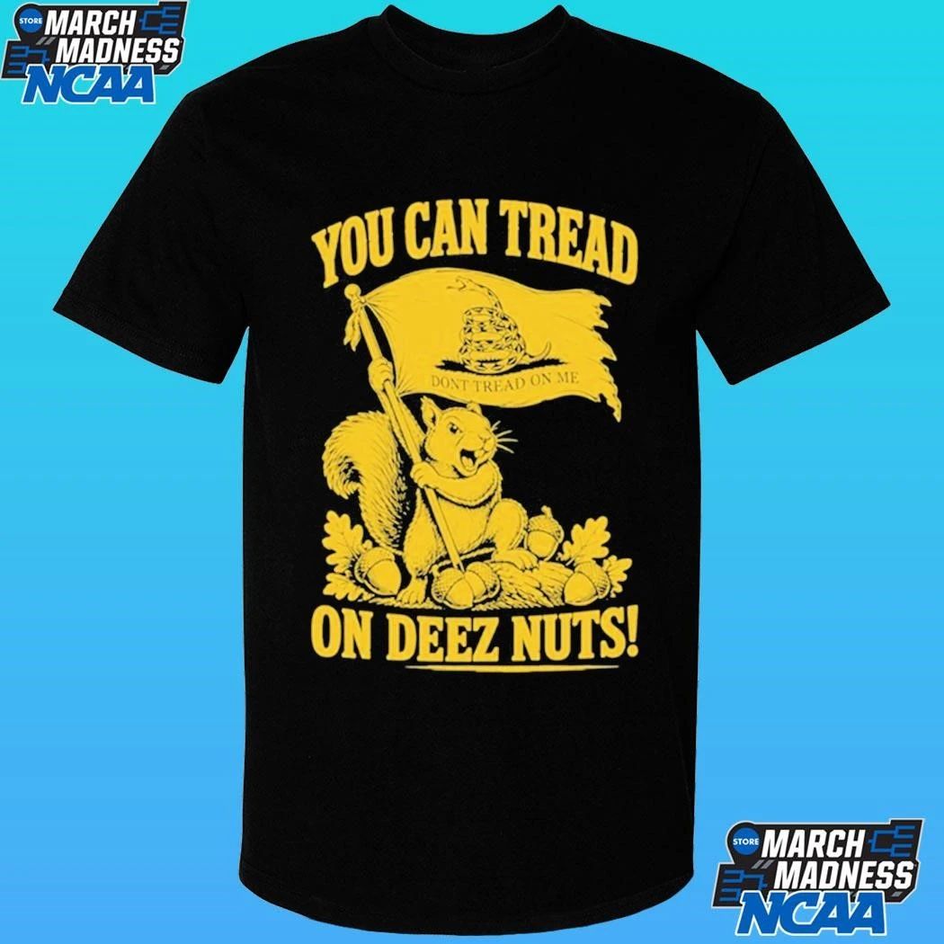 Squirrel You Can Tread On These Nuts Gadsden Flag Graphic Shirt