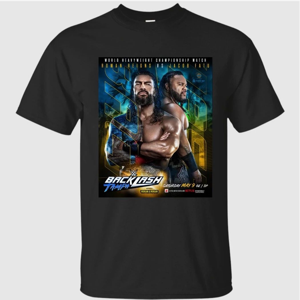 Roman Reigns Vs Jacob Fatu World Heavyweight Championship Match Poster Shirt