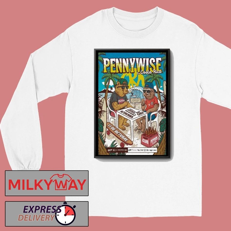 Pennywise Central America Concert Poster shirt