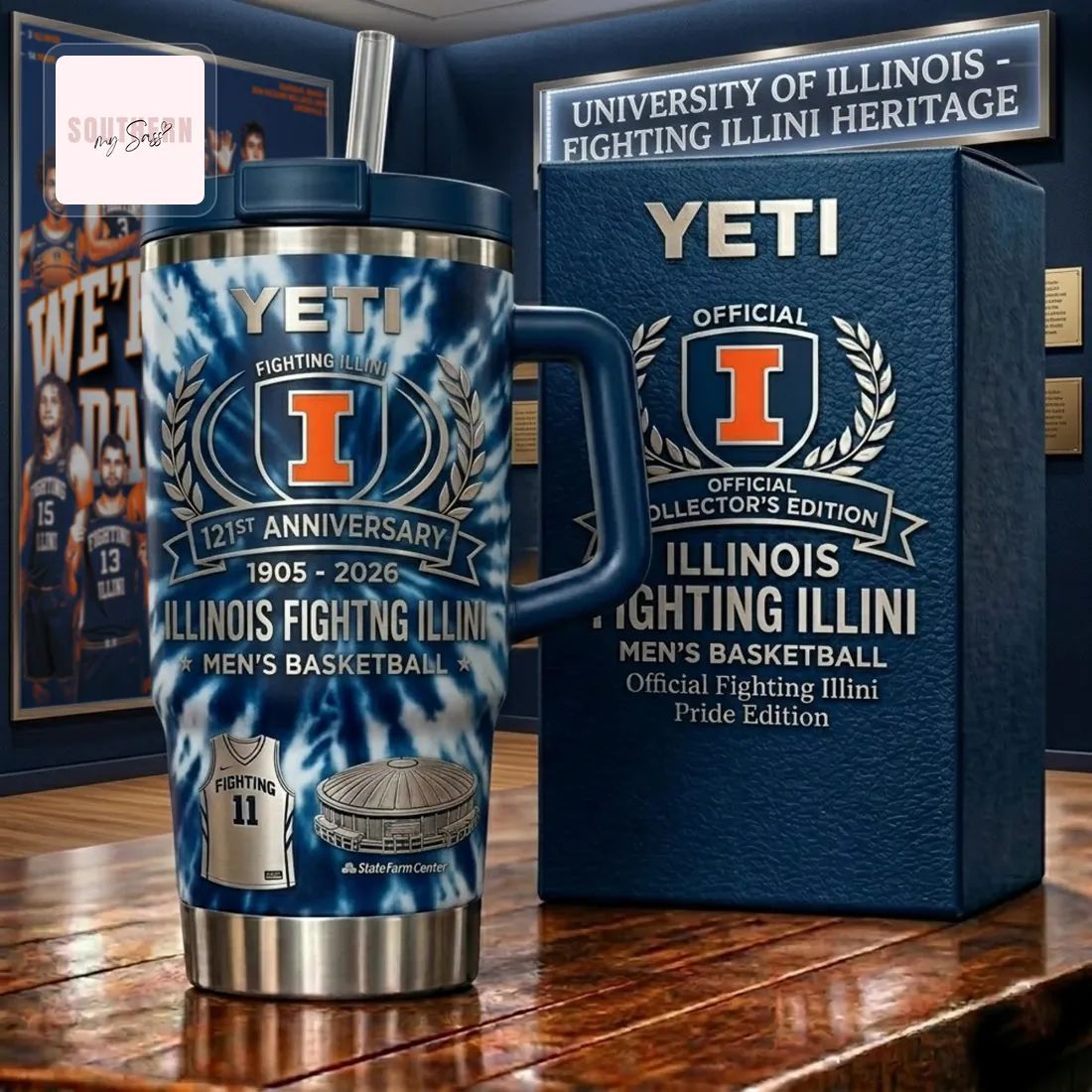 YETI University of Illinois Fighting Illini 121st Anniversary Men’s Basketball Collector’s Handled Tumbler