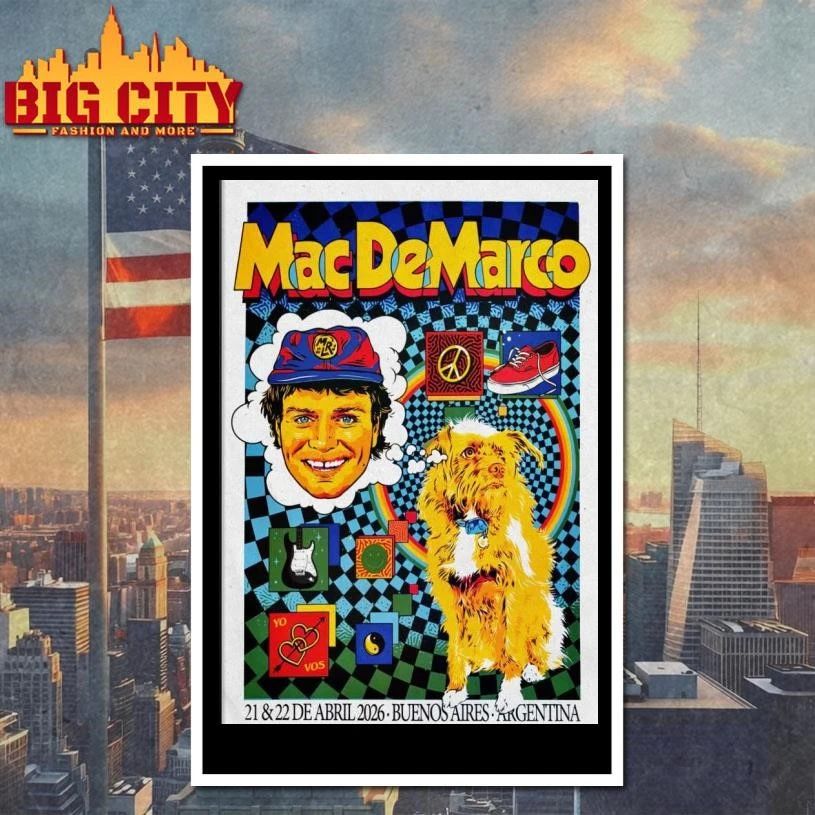 Mac Demarco Apr 21-22 2026 In Buenos Aires Argentina Poster Shirt
