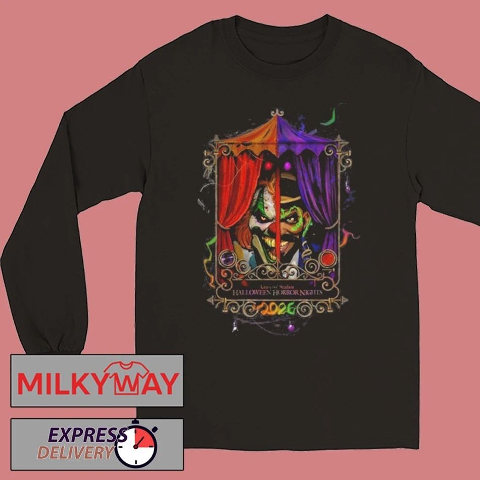 Halloween Horror Nights 2026 Jack the Clown and Dr. Oddfellow T-Shirt
