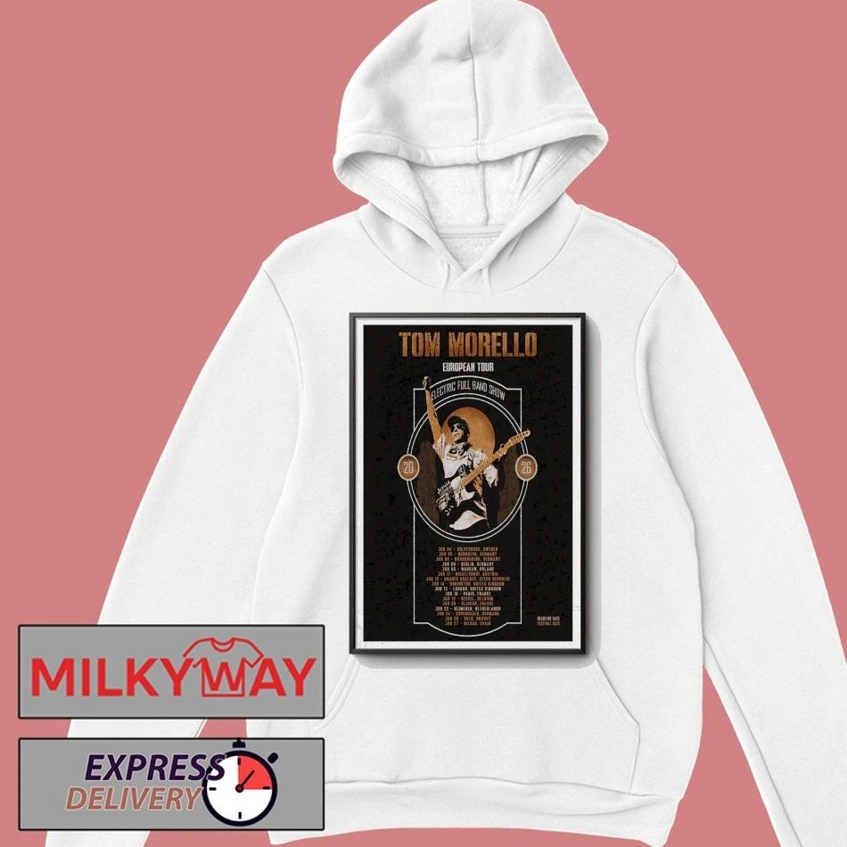 Tom Morello European Tour 2026 Electric Full Band Show Poster shirt