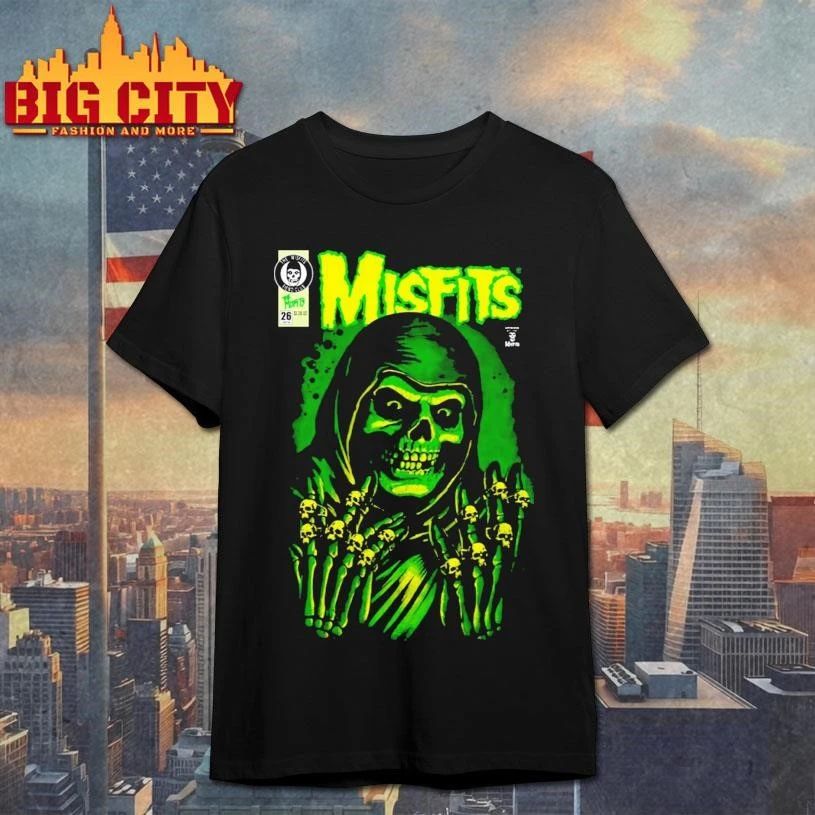 Misfits X Yesterdays WonderCon Anaheim 2026 Exclusives Emerald Hell Crimson Ghost Reaper Shirt
