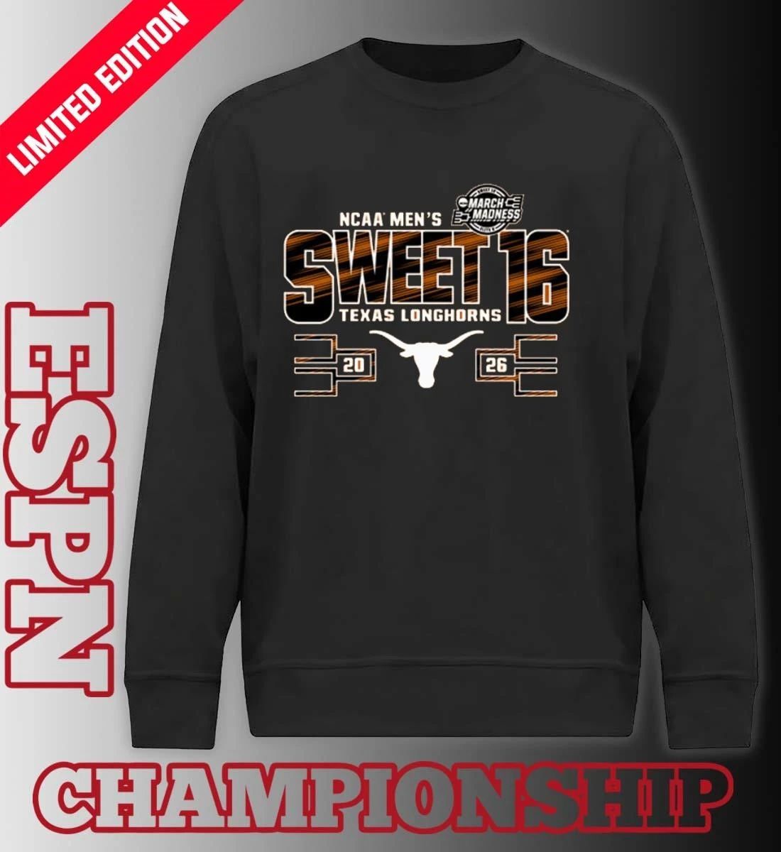 Texas Longhorns 2026 NCAA March Madness Sweet 16 Bound Net Shirt