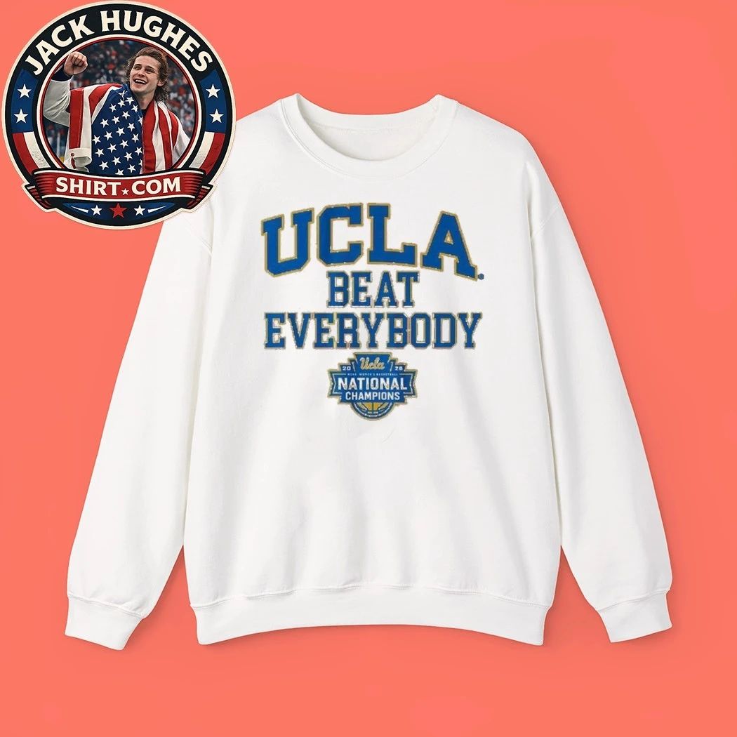 UCLA Bruins WBB 2026 National Champions Beat Everybody Logo T-Shirt