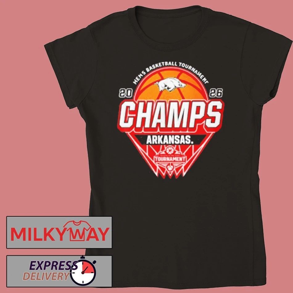 Arkansas Razorbacks Champions 2026 SEC Men’s Basketball Tournament 2026 Logo shirt
