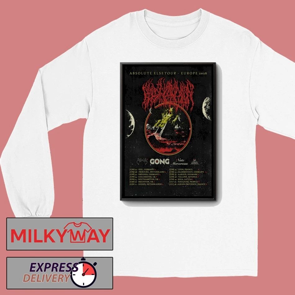 Blood Incantation Absolute Else 2026 Europe Shows Poster shirt
