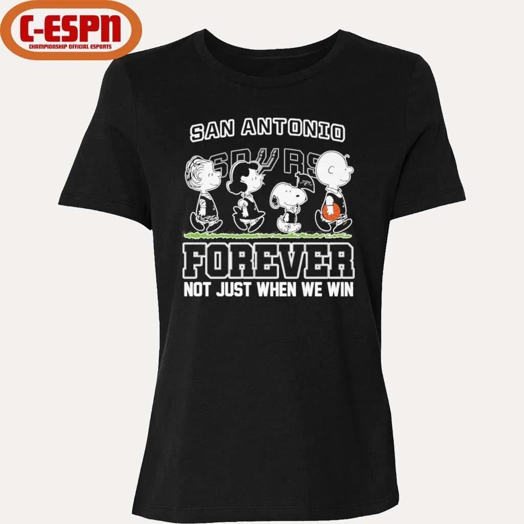 The Peanuts Characters Forever X San Antonio Spurs Shirt