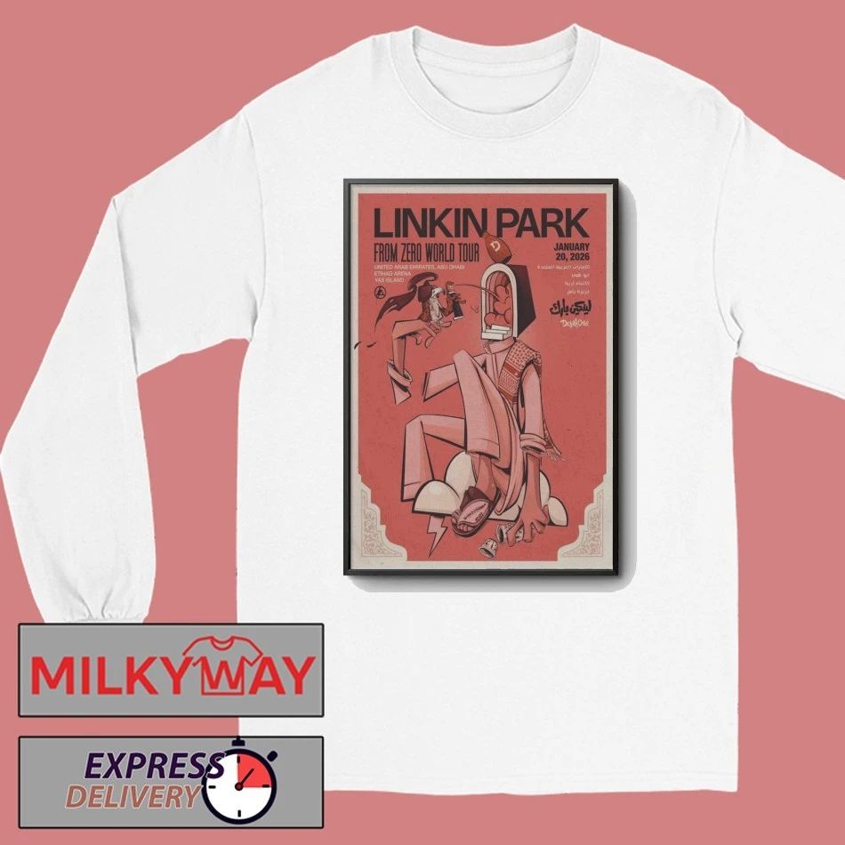Linkin Park Jan 20 2026 Poster Yas Island shirt