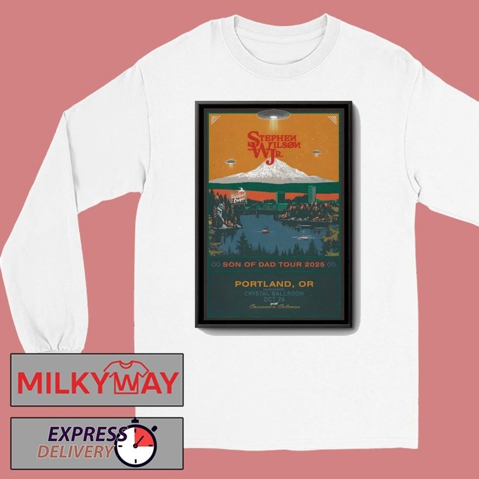 Stephen Wilson Jr Tour Oct 26 2025 Crystal Ballroom in Portland Tour Poster shirt