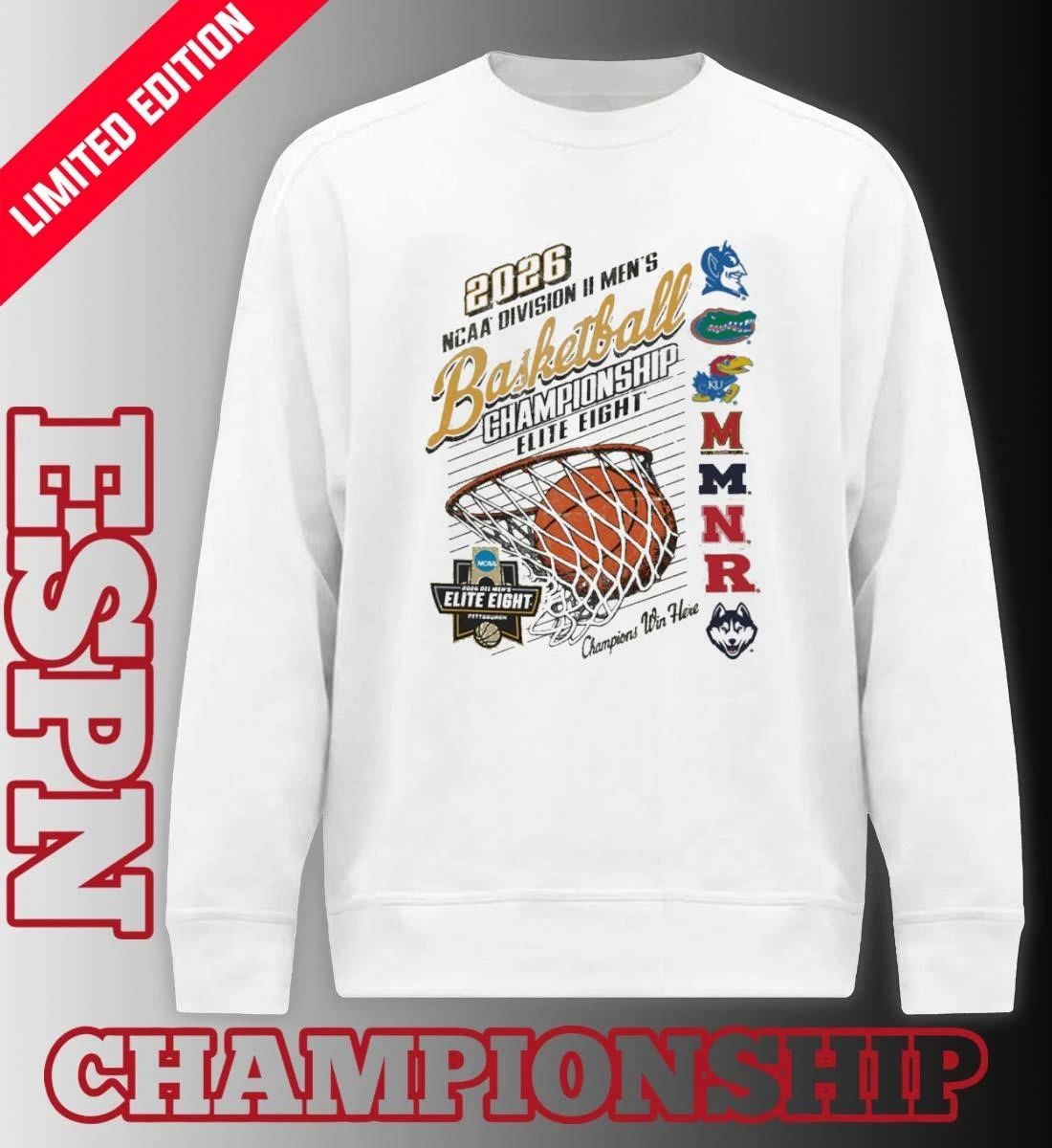 Elite Eight 2026 NCAA DII Men’s Basketball Championship T-Shirt