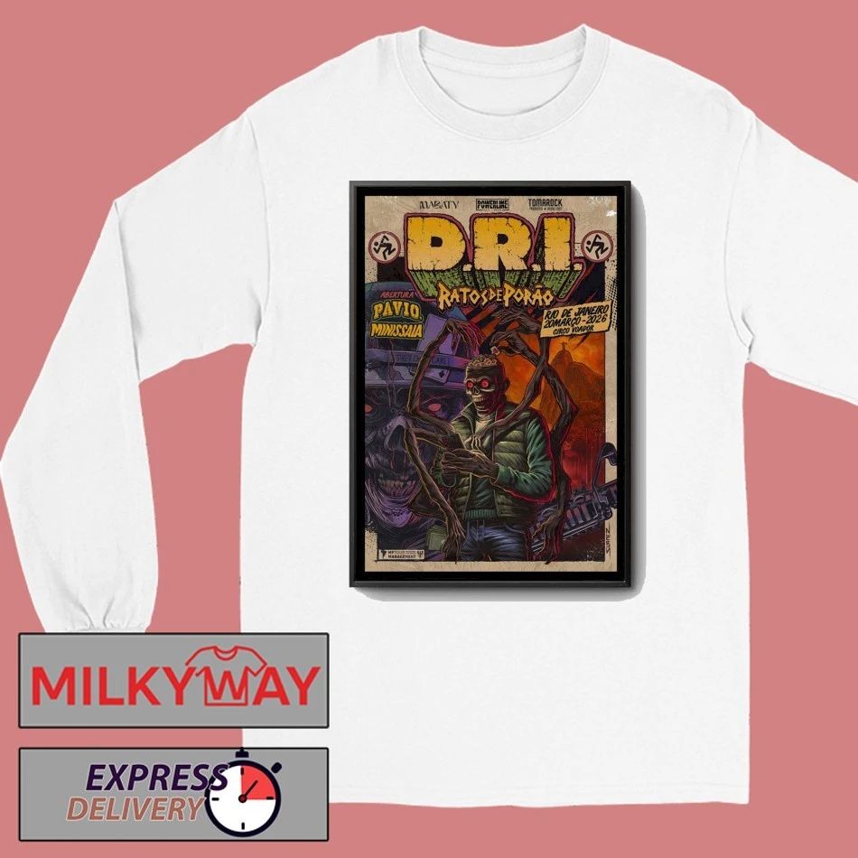 D.R.I Mar 20 2026 Circo Voador in Rio De Janeiro Poster shirt