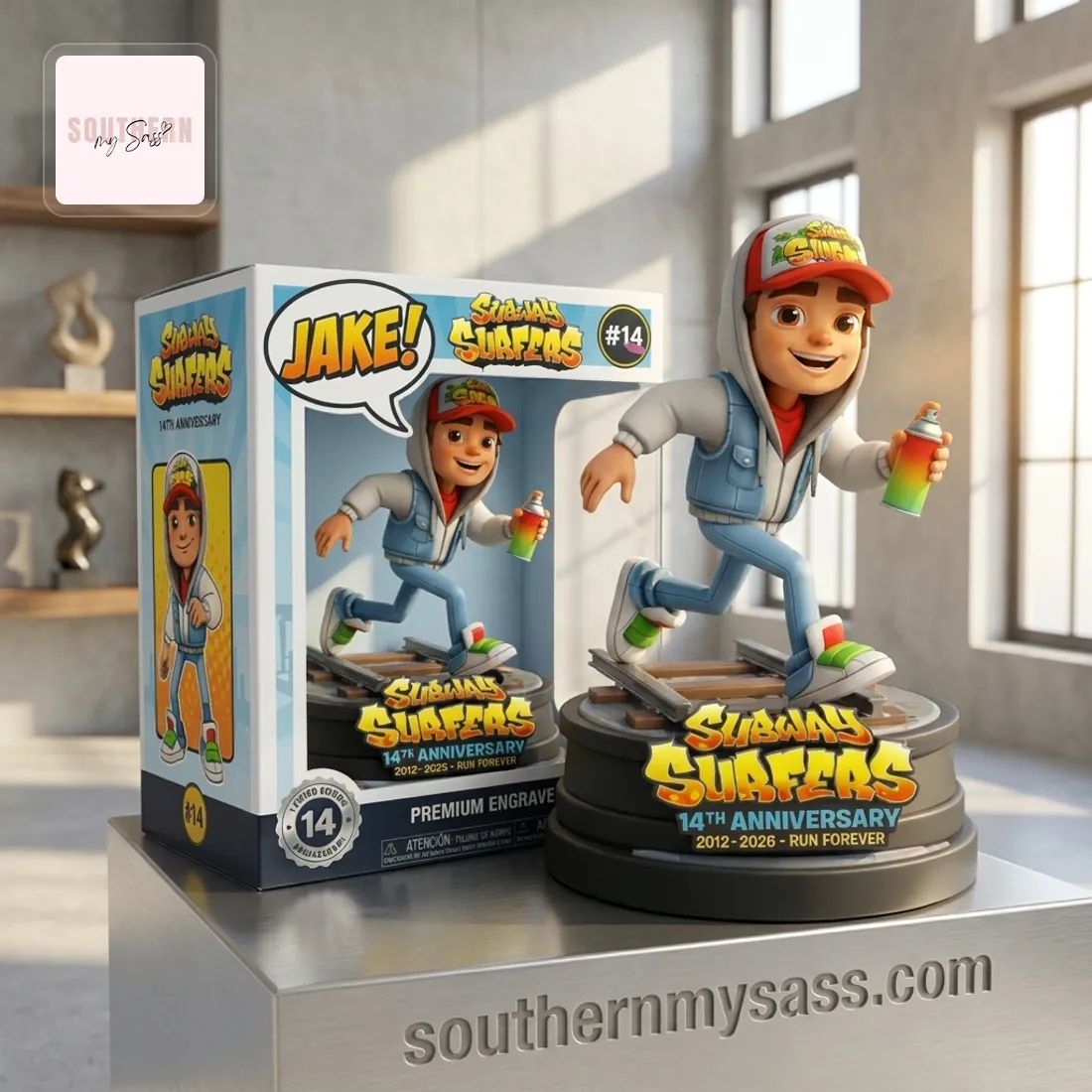 Subway Surfers Jake 14th Anniversary Limited Edition Collectible Figure