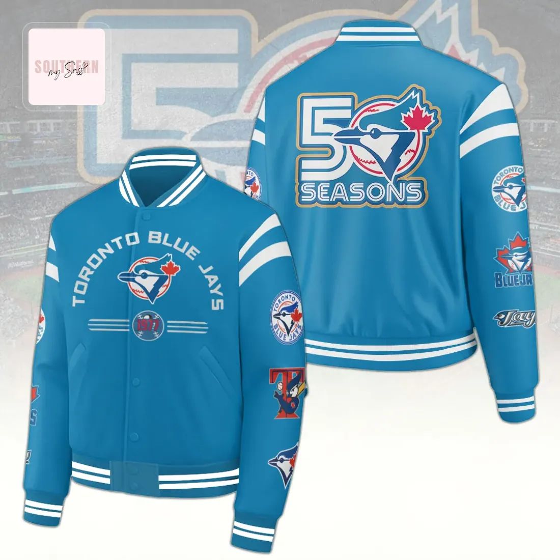 Toronto Blue Jays 50th Anniversary Fan Baseball Jacket