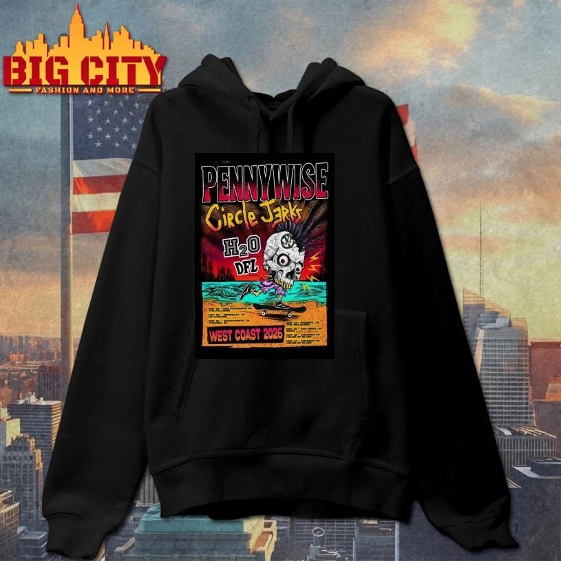 Pennywise And Circle Jerks West Coast 2026 Tour Poster T-shirt