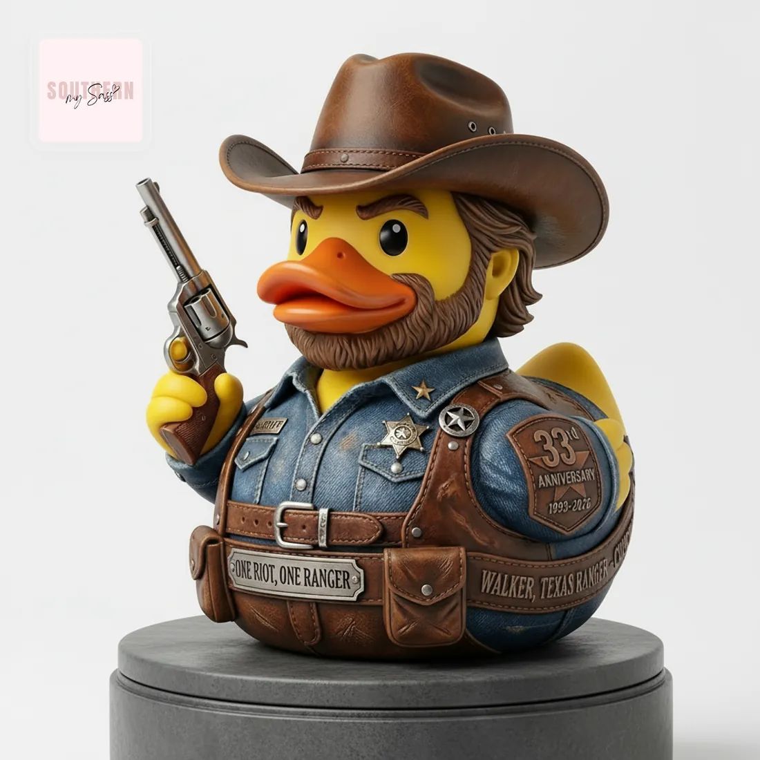 Walker Texas Ranger 33rd Anniversary Collectible Rubber Duck