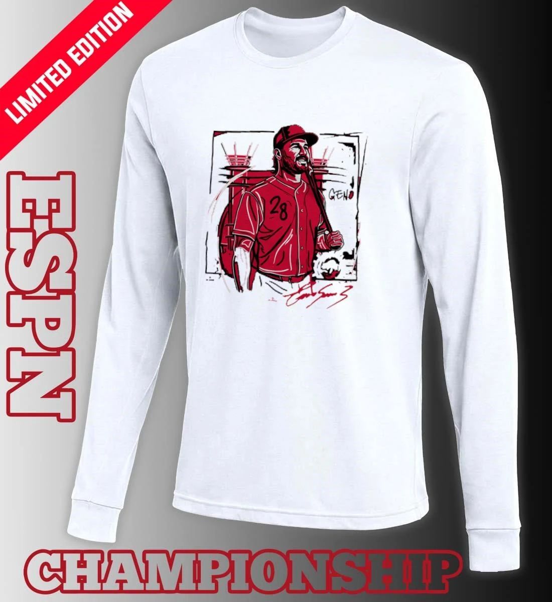 Eugenio Suarez Drip & Splatter Black White Shirt