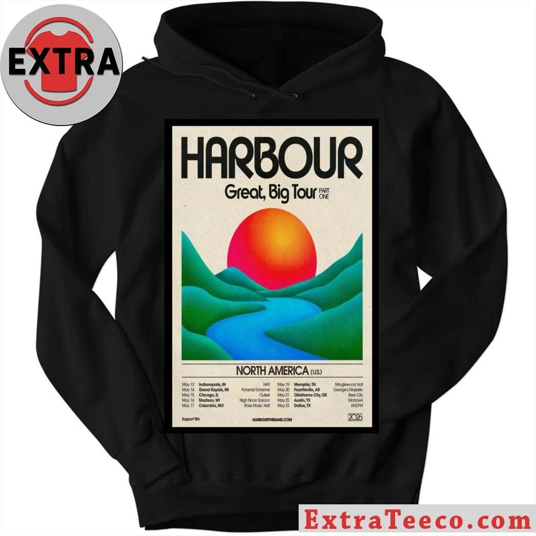 Harbour Band Great Big Tour 2026 Poster Shirt