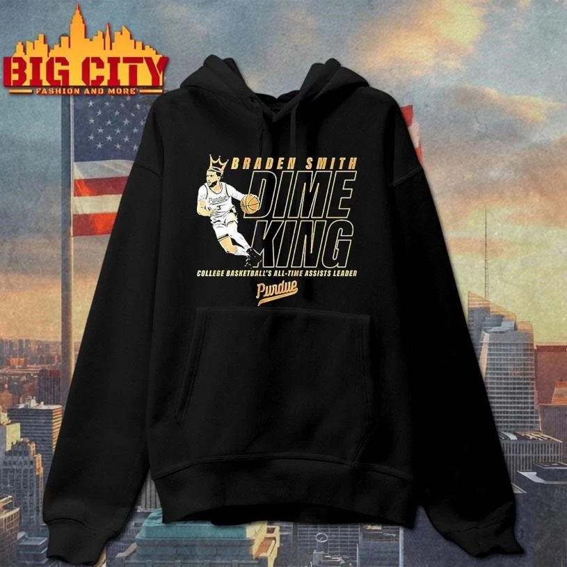 Braden Smith Dime King Purdue College Basketball’s All Time Assists Leader Graphic Shirt