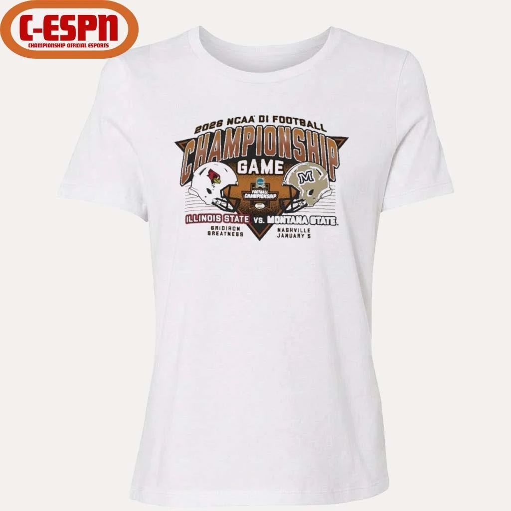 2025 DI Football Championship Shirt Illinois State Vs Montana State