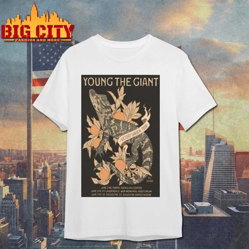 Limited Edition Young The Giant Victory Garden Tour 2026 Poster Shirt