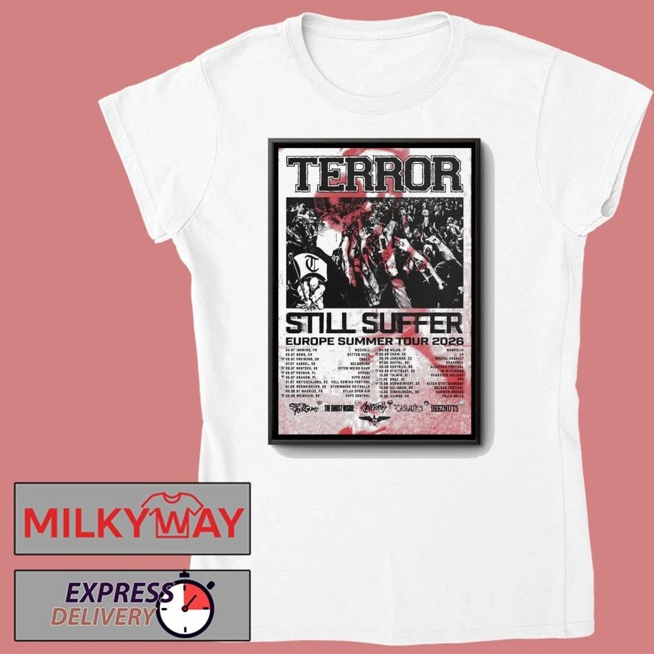 TERROR EU Summer Tour 2026 Poster shirt