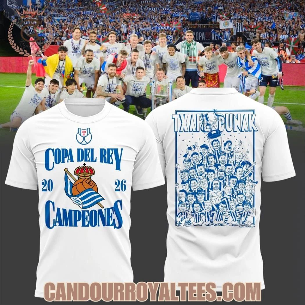 Real Sociedad 2026 Copa Del Rey Champions Shirt