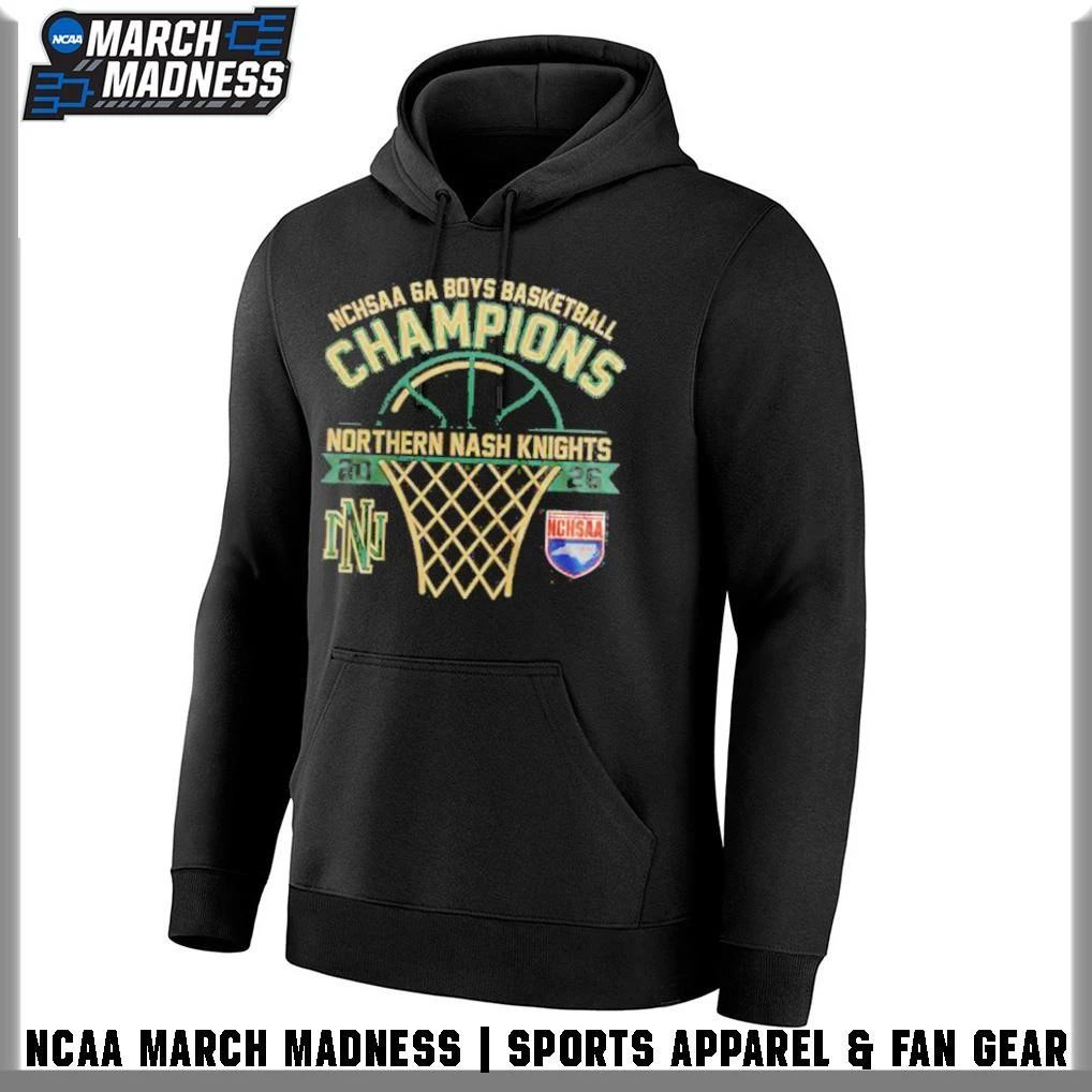 Northern Nash Knights 2026 NCHSAA 6A Boys Basketball Champions T-Shirt