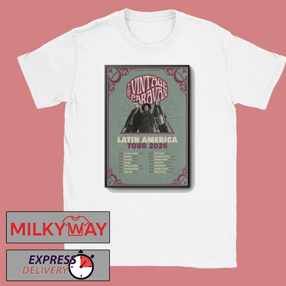 The Vintage Caravan Latin America Tour 2026 Poster shirt