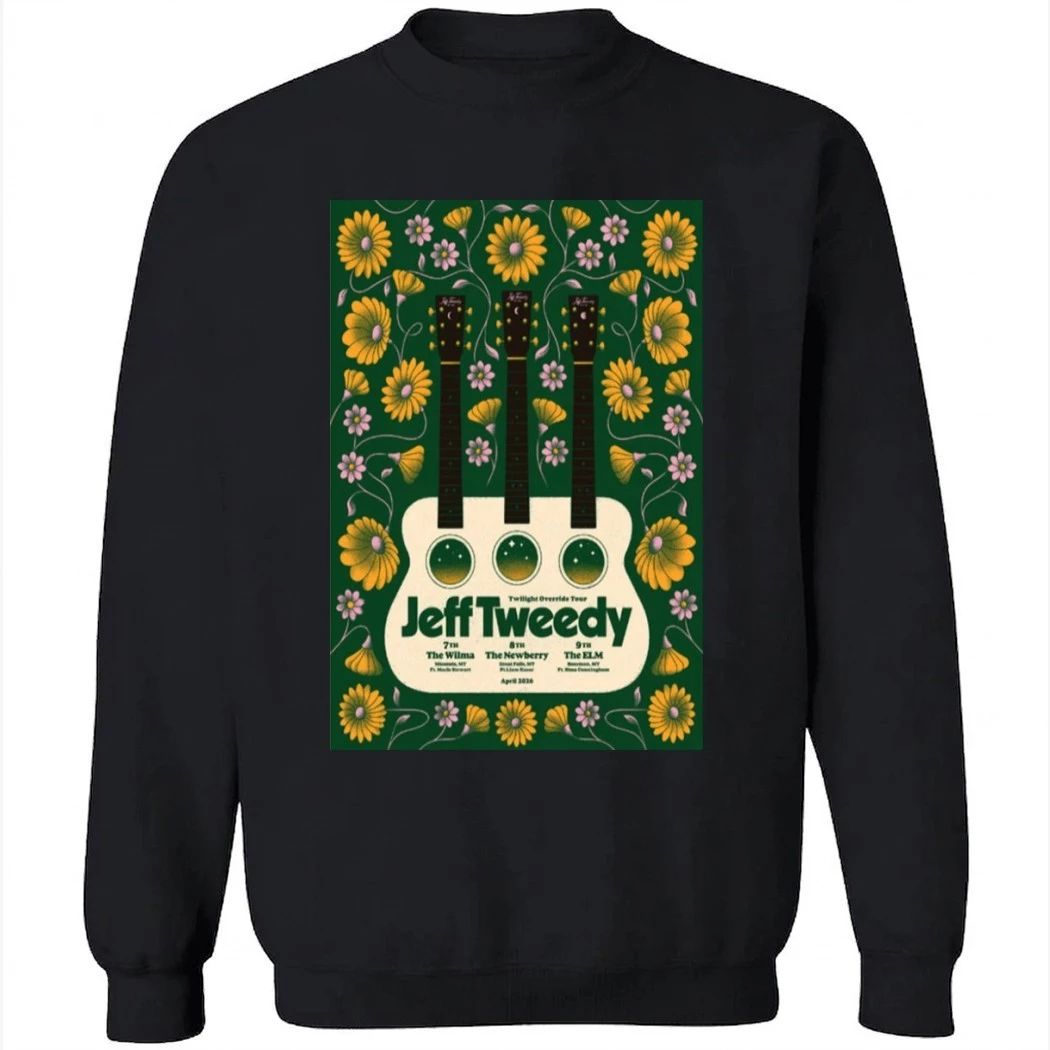 Jeff Tweedy Band Twilight Override Tour April 2026 Poster Shirt