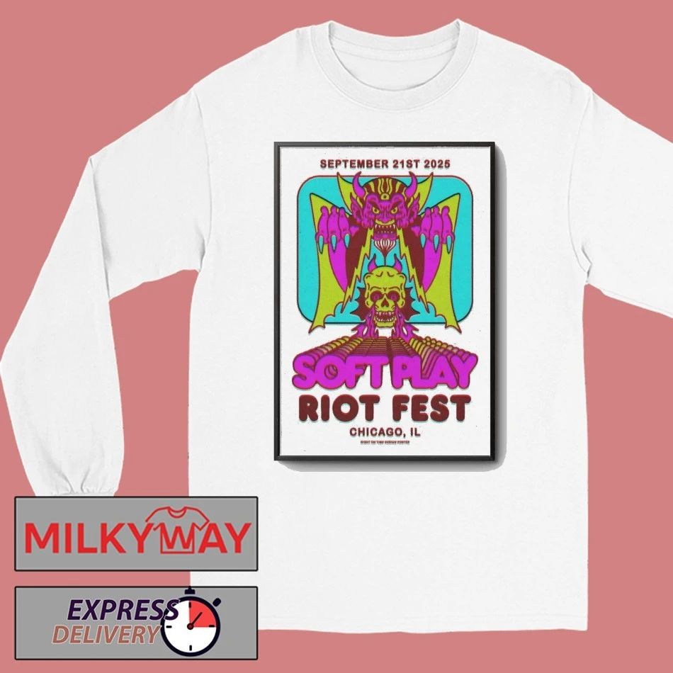 Soft Play September 21, 2025 Riot Fest in Chicago, IL Poster shirt