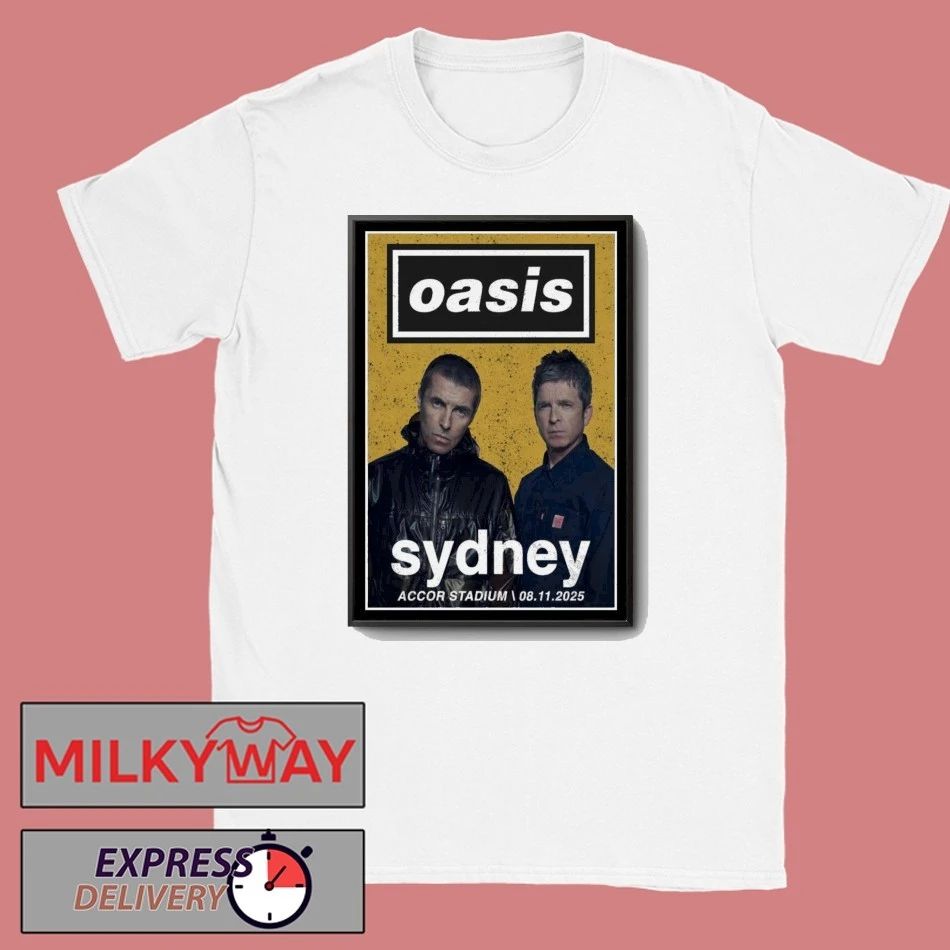Oasis Accor Stadium Sydney Poster shirt