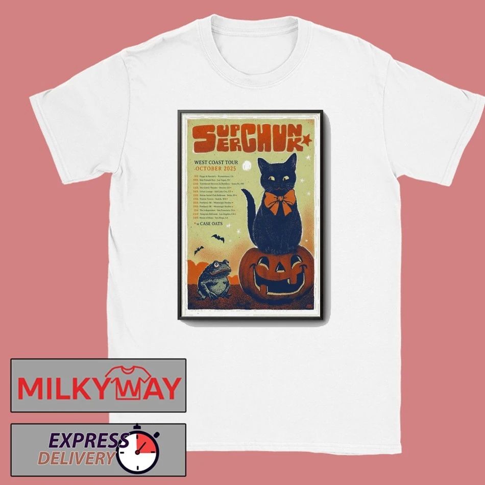 SuperChunk West Coast Tour October 2025 Poster shirt