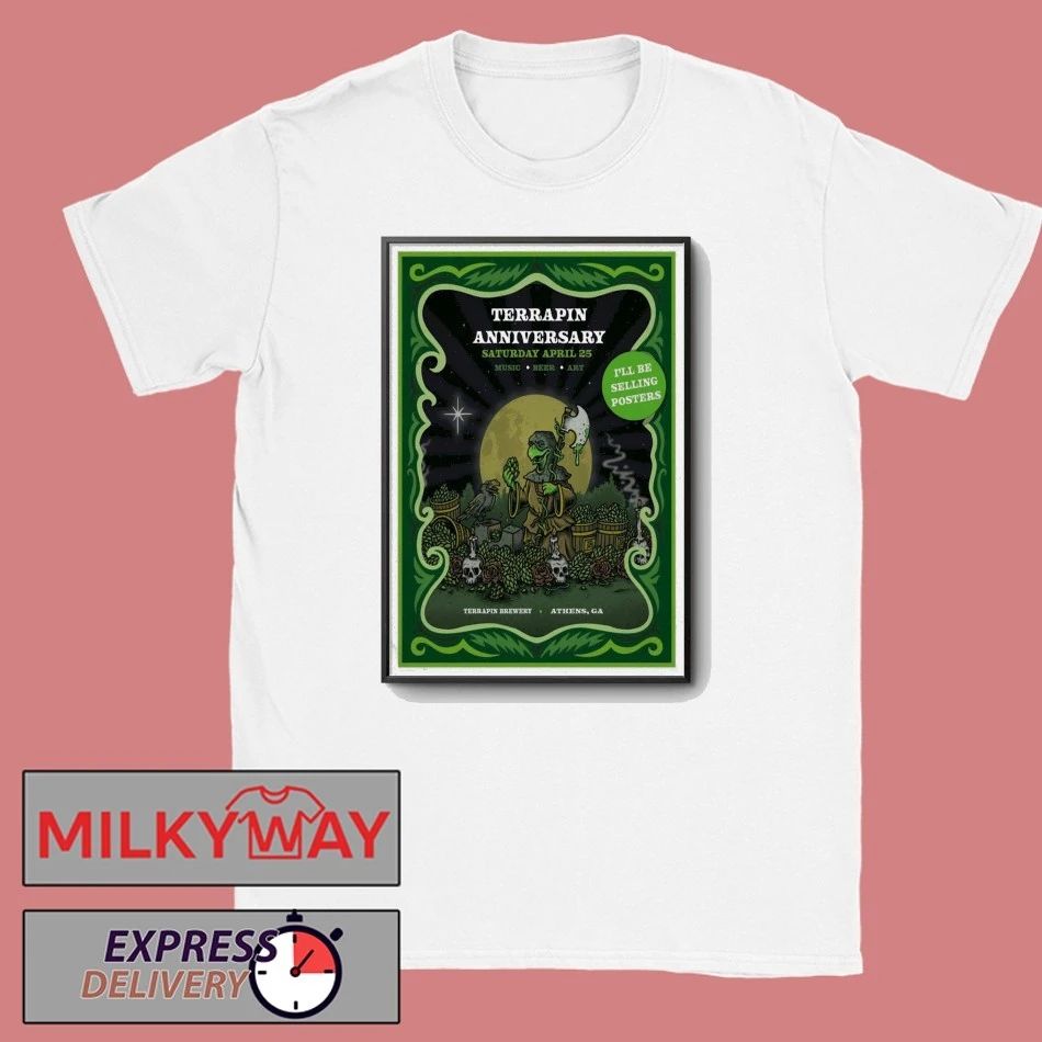 Apr 25 2026 Terrapin Anniversary Poster Athens, GA shirt