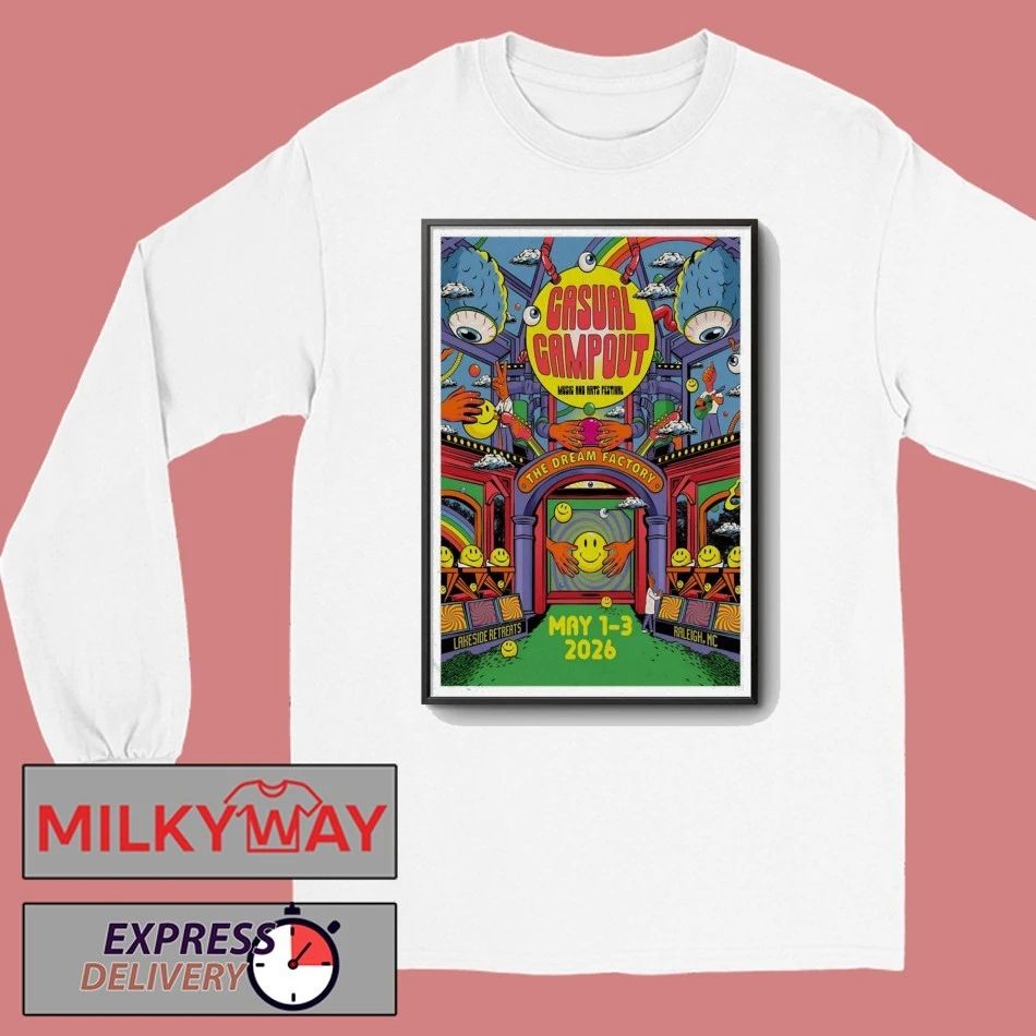 Casual Campout 5 1-5 3 2026 Raleigh NC Poster shirt