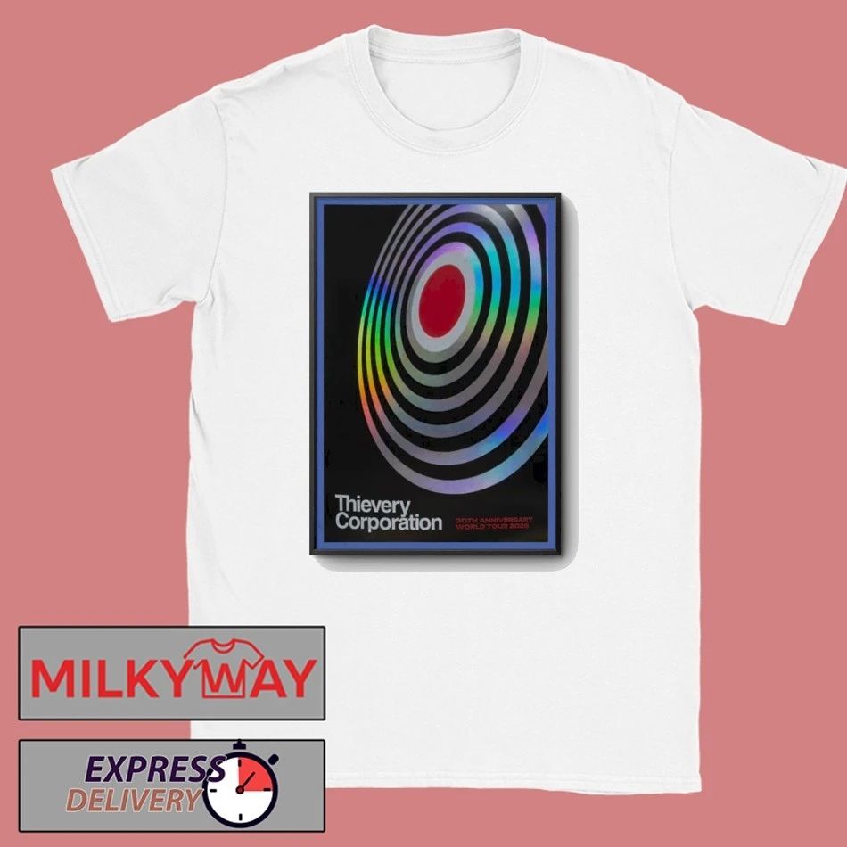 Poster Thievery Corporation 30th Anniversary World Tour 2026 shirt