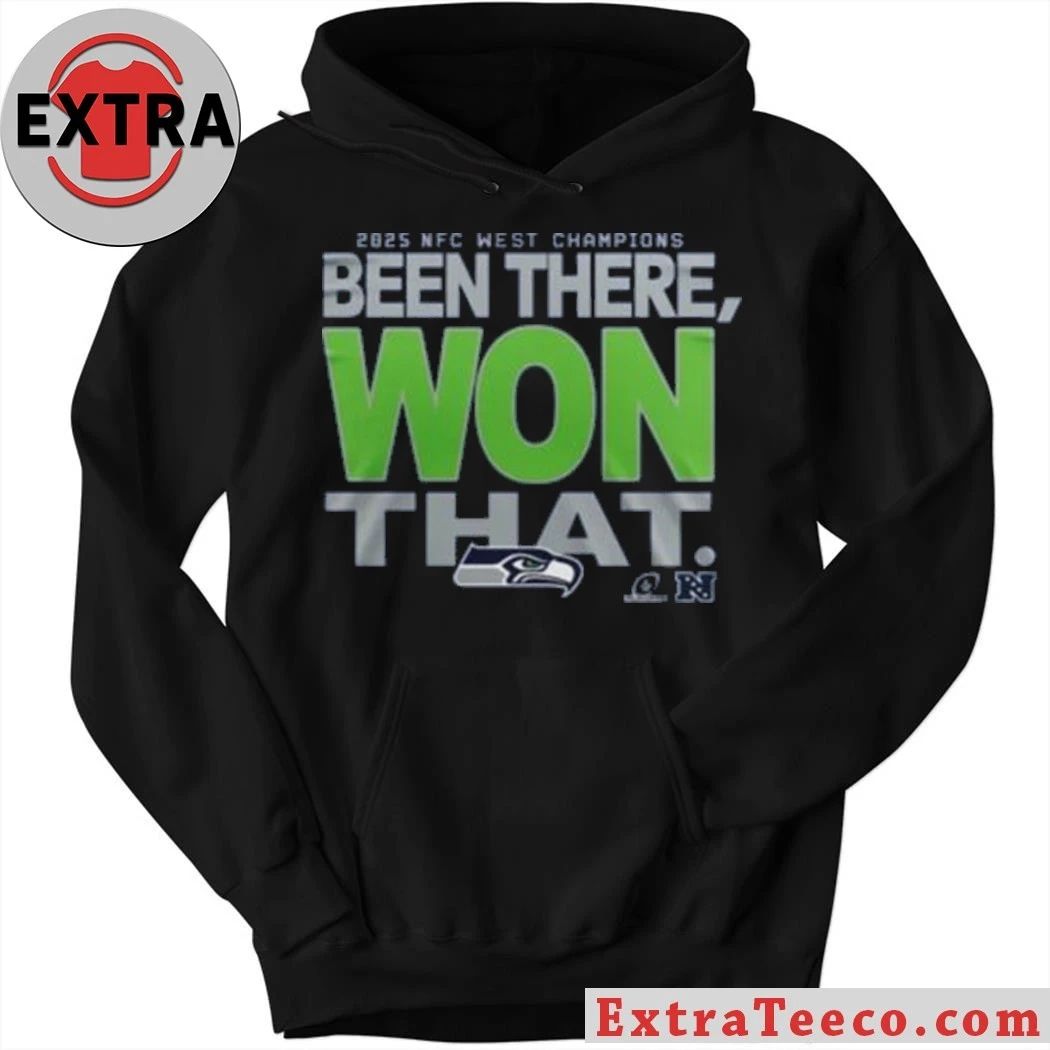 Original Seahawks 2025 NFC West Champions Been There Won That Logo T-Shirt